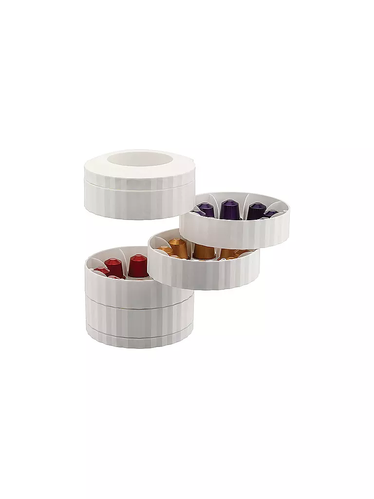 ALESSI | Porte-capsules à café PLISSE Blanc | 