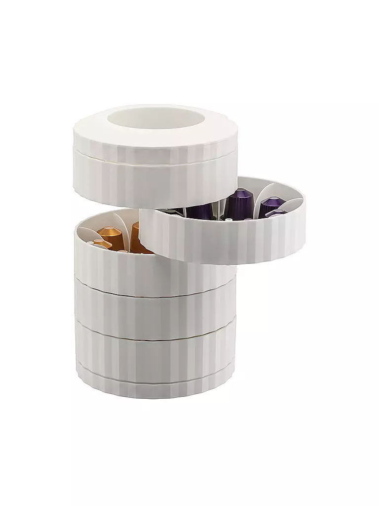 ALESSI | Porte-capsules à café PLISSE Blanc | 