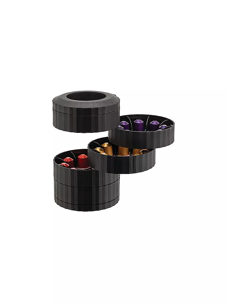 ALESSI | Porte-capsules à café PLISSE Noir | 