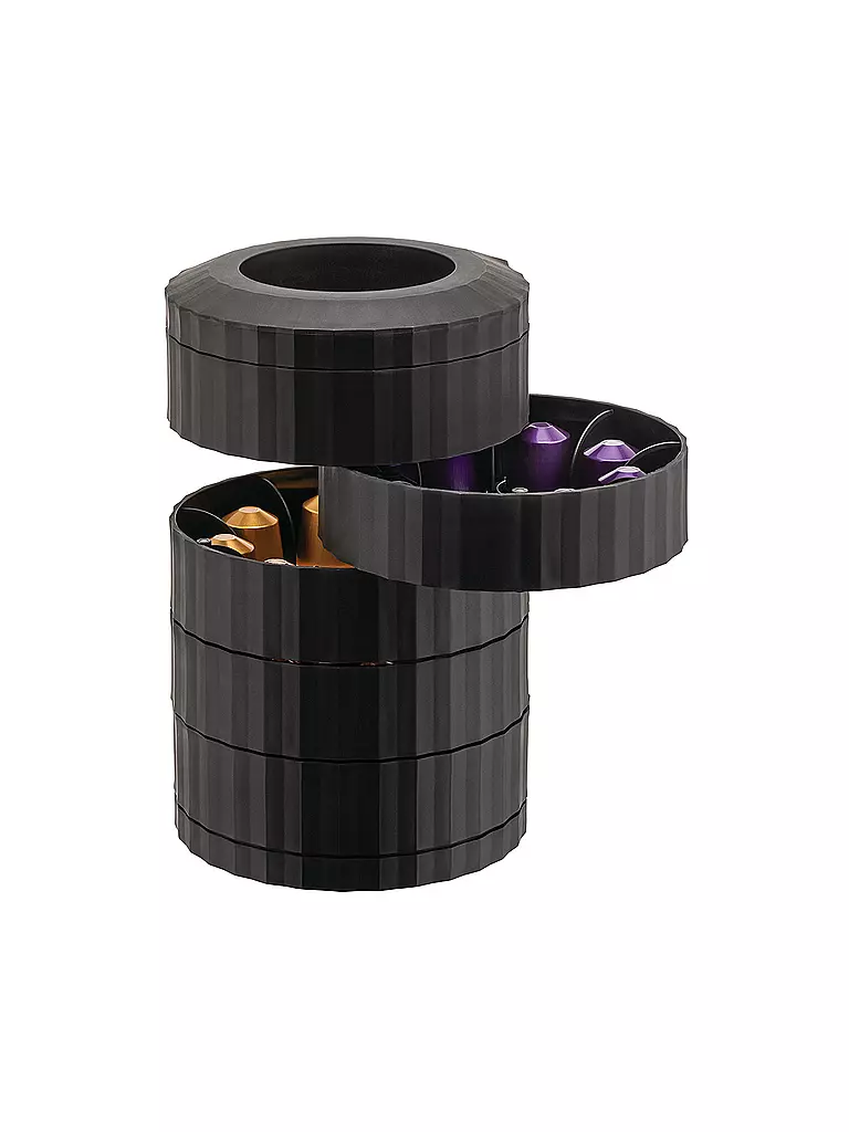 ALESSI | Porte-capsules à café PLISSE Noir | 