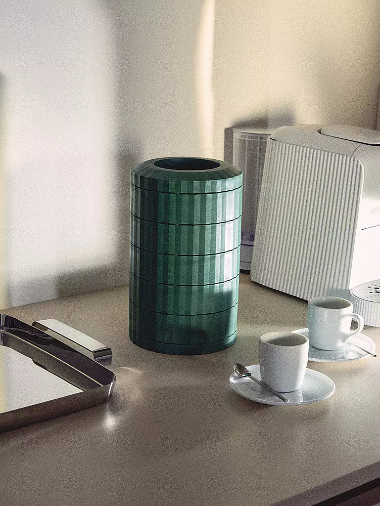 ALESSI | Porte-capsules à café PLISSE Vert | dunkelgrün