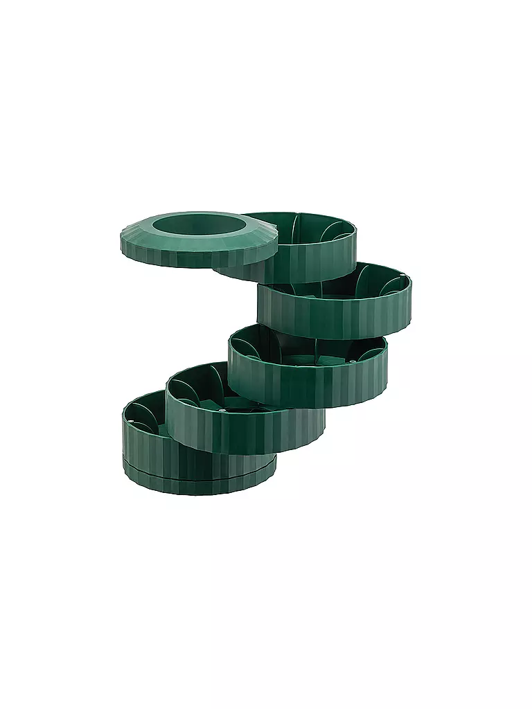 ALESSI | Porte-capsules à café PLISSE Vert | dunkelgrün
