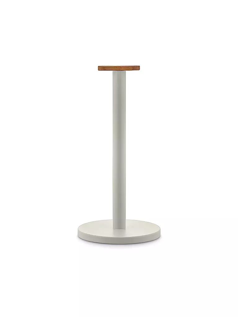 ALESSI | Porte-rouleau Mattina 33cm Gris chaud/Bambou | Gris clair