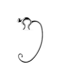 ALESSI | Porte-sac MINOU en acier inoxydable noir | Argent