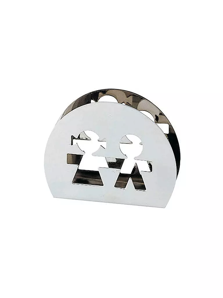 ALESSI | Porte-serviettes GIROTONDO en acier inoxydable | silber