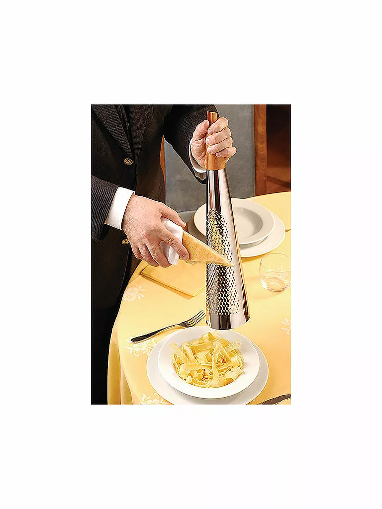 ALESSI | Râpe géante Todo 46cm (acier inoxydable/bois) | Argent