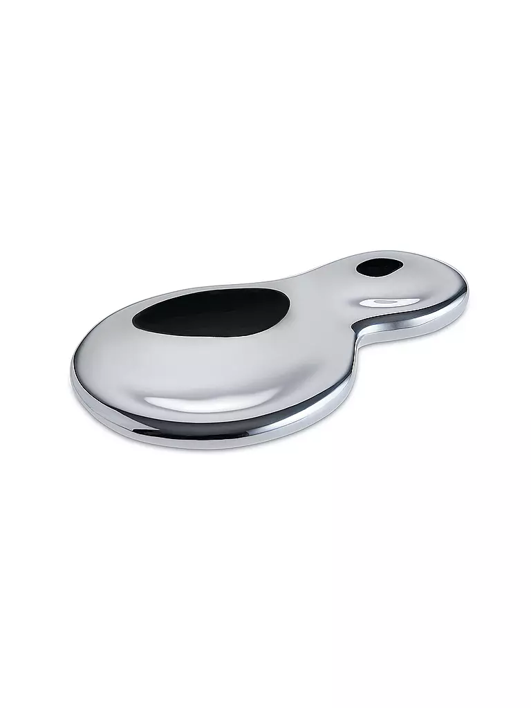 ALESSI | Repose-cuillère T-1000 en acier inoxydable | Argent