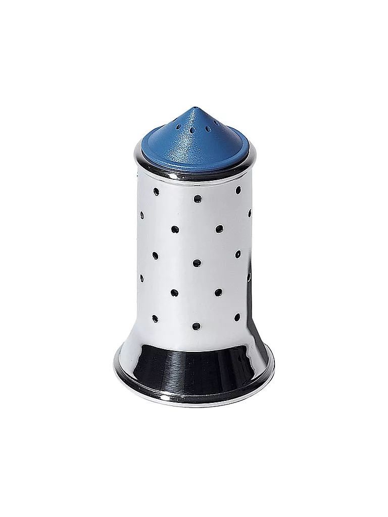 ALESSI | Salzstreuer Graves 11,3cm Edelstahl / Bleu | Argent
