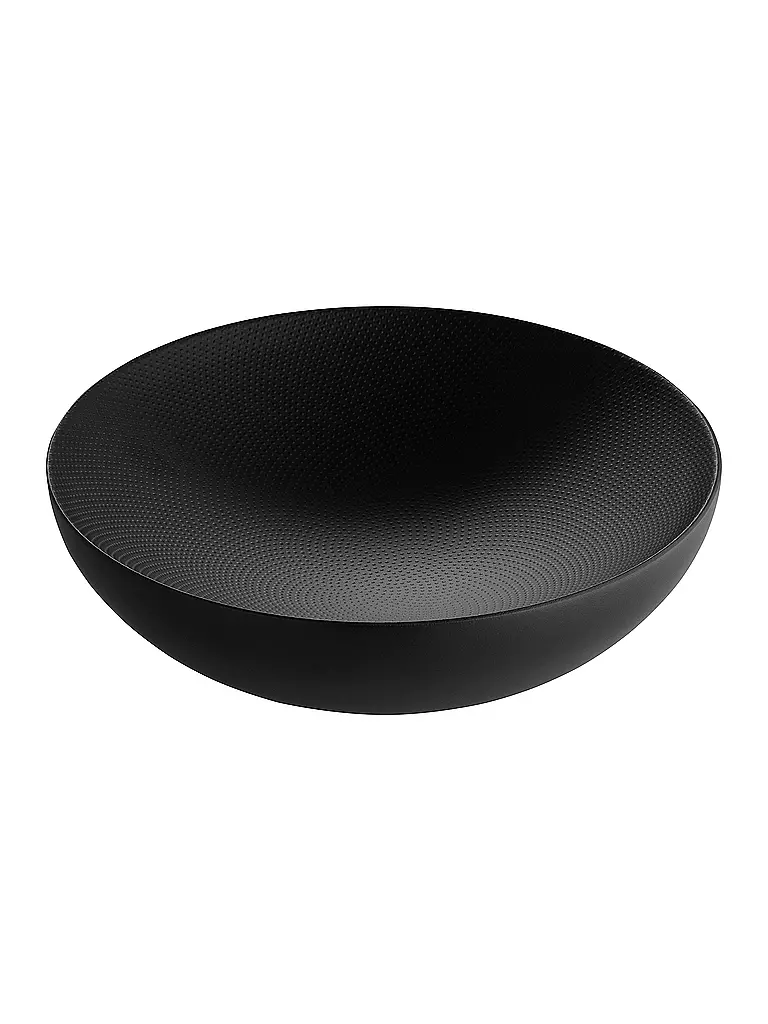 ALESSI | Schale Double Stahl 25cm Schwarz | Noir