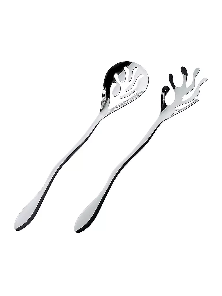 ALESSI | Service à salade Mediterraneo en acier inoxydable | silber