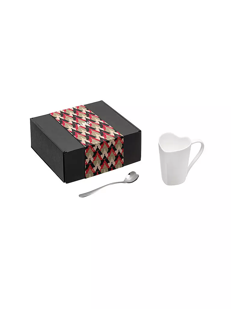 ALESSI | Set à thé 2 pièces en acier inoxydable / porcelaine | Argent