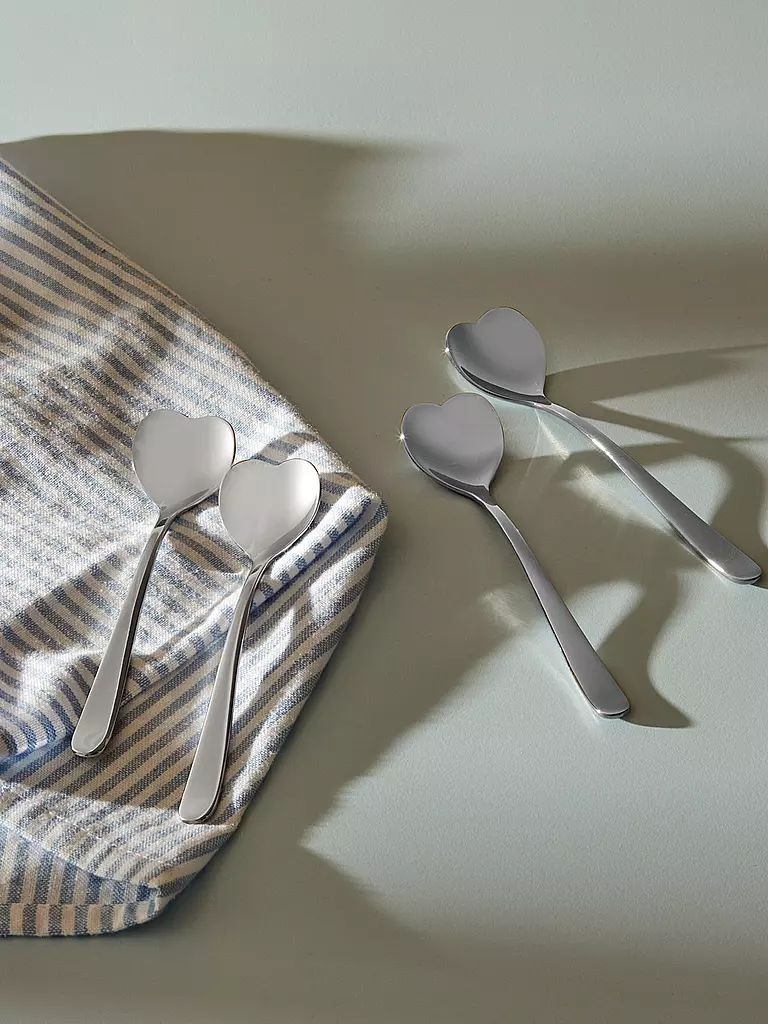 ALESSI | Set de 4 cuillères à café 10cm | Argent