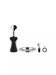 ALESSI | Set de bar ALESSI+WINE 4 pièces Noir / Acier inoxydable | Noir
