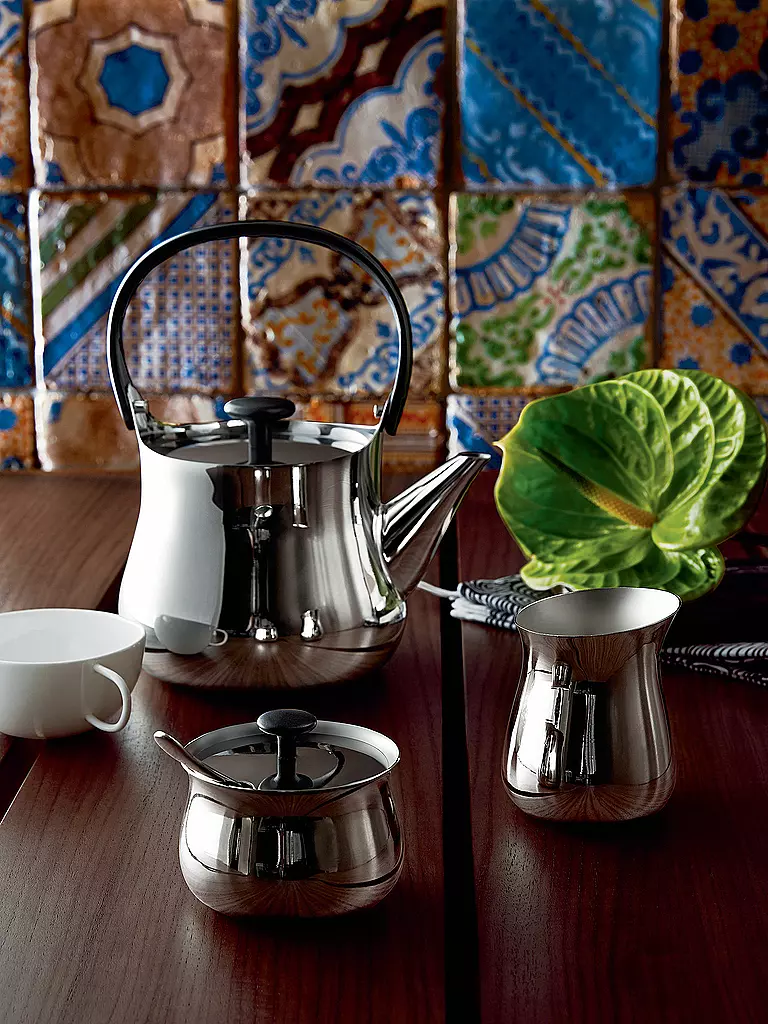 ALESSI | Sucrier Cha en acier inoxydable | Argent