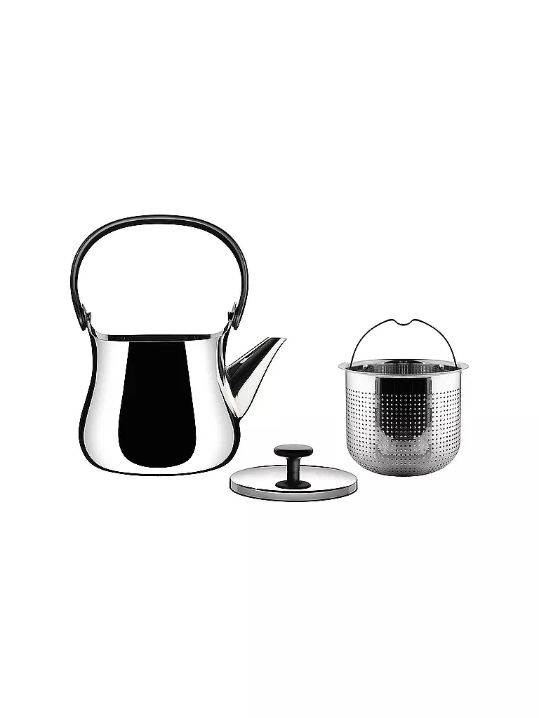 ALESSI | Théière / Bouilloire 0,9 l en acier inoxydable | Argent