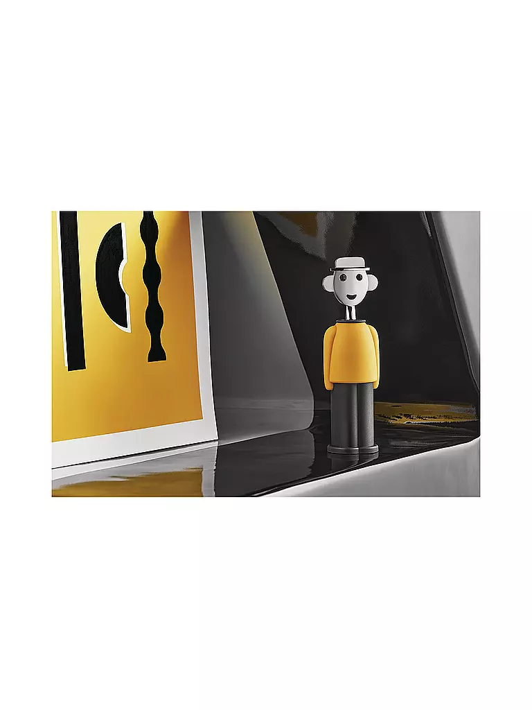 ALESSI | Tire-bouchon Alessandro M. Jaune/Noir | Multicolore