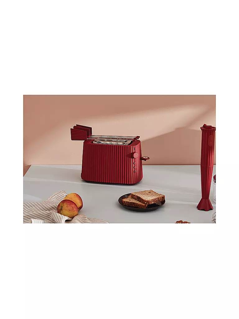ALESSI | Toaster Plissé Rouge MDL08 R | rot