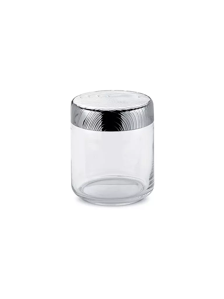 ALESSI | Vorratsdose Veneer 0,75l Glas/Edelstahl | Transparent
