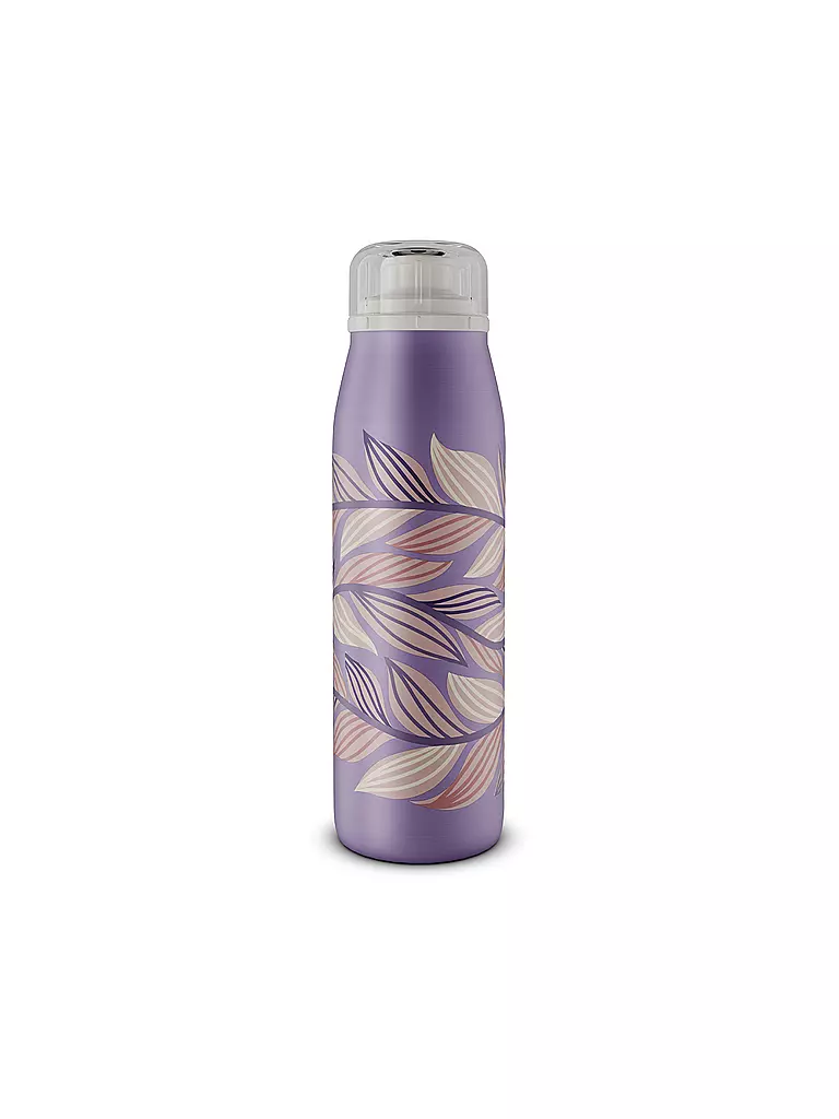 ALFI | Bouteille isotherme - Gourde isotherme enfant 0,5 l Feuilles | Lilas