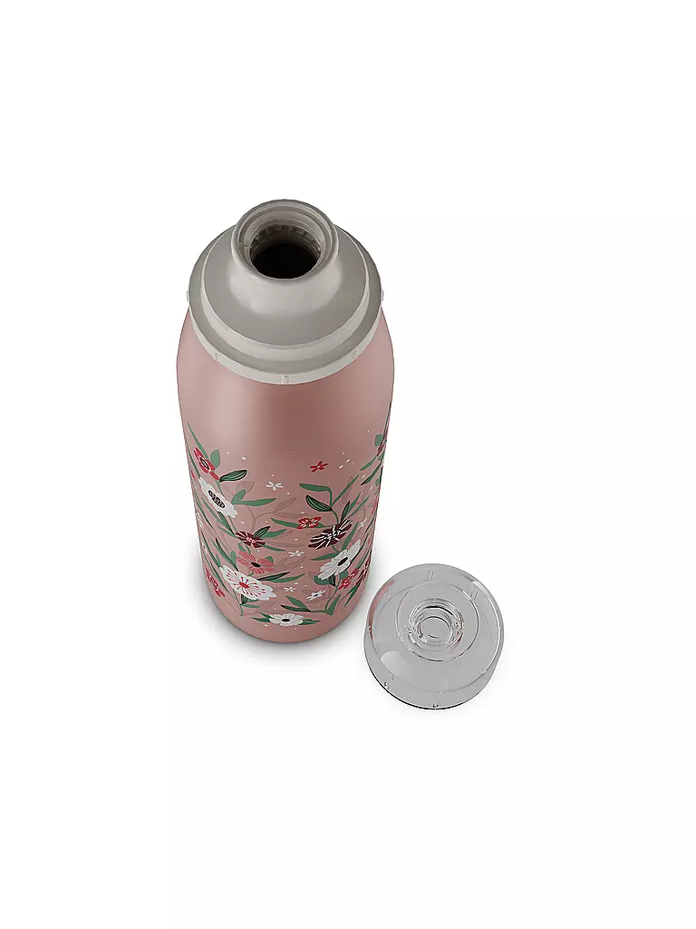 ALFI | Bouteille isotherme - Gourde isotherme enfant 0,5 l Fleurs | Rose