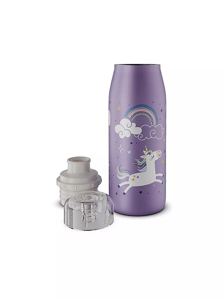 ALFI | Bouteille isotherme - Gourde isotherme pour enfants 0,35 l Unique Unicorns | Lilas