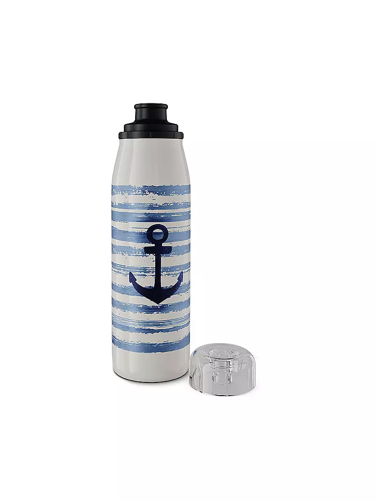 ALFI | Bouteille isotherme - Gourde pour enfants 0,5 l Marine | Blanc
