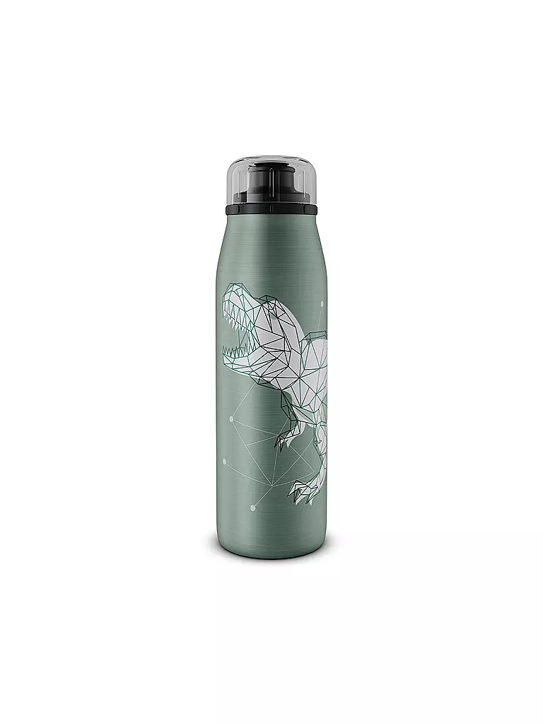 ALFI | Bouteille isotherme - Gourde Thermos Enfant 0,5l Dinosaures | Vert clair