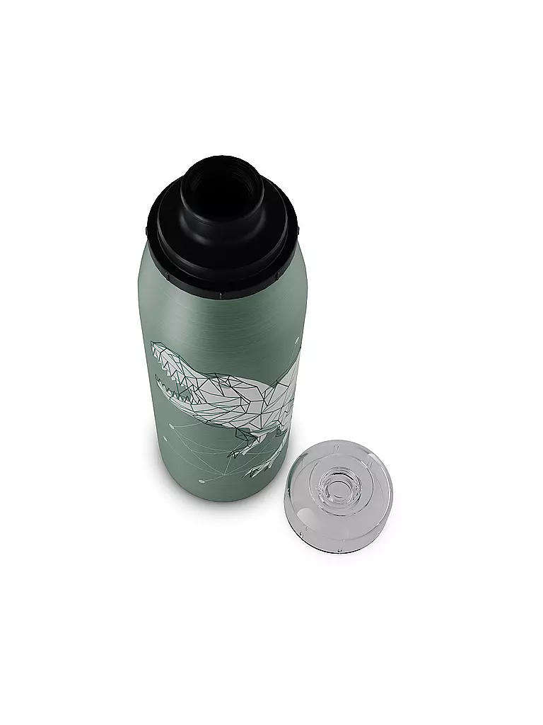 ALFI | Bouteille isotherme - Gourde Thermos Enfant 0,5l Dinosaures | Vert clair