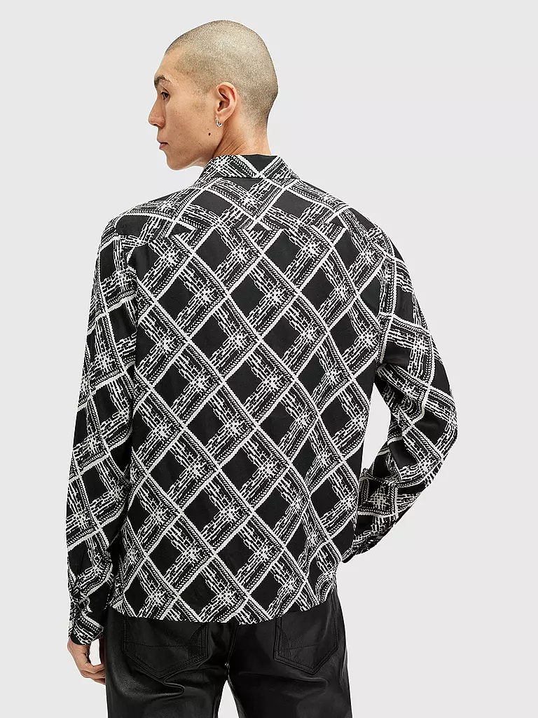 ALLSAINTS | Hemd GRID | Noir