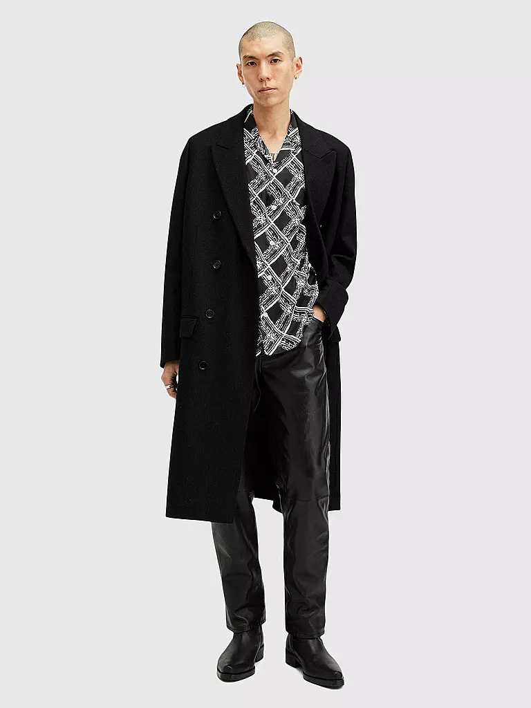 ALLSAINTS | Hemd GRID | Noir