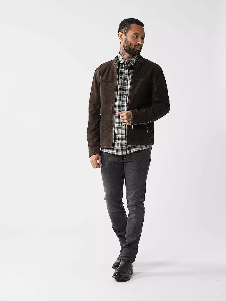 ALLSAINTS | Veste en cuir CORA | braun