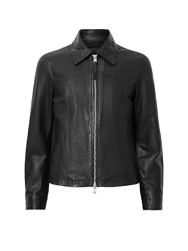 ALLSAINTS | Veste en cuir NELLCOT | schwarz
