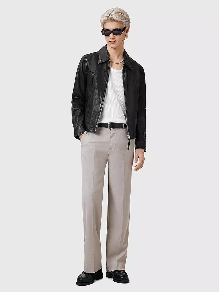 ALLSAINTS | Veste en cuir NELLCOT | schwarz