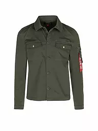 ALPHA INDUSTRIES | Hemd Overshirt | Olive