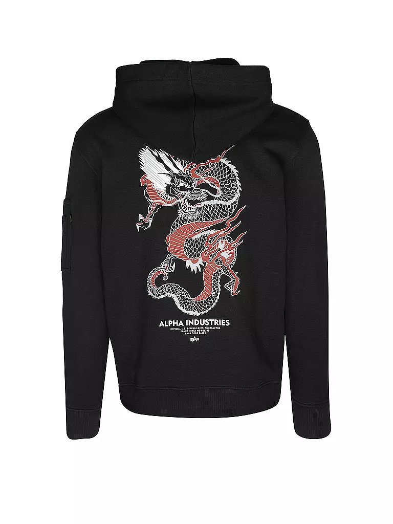ALPHA INDUSTRIES | Kapuzensweater - Hoodie  | Noir
