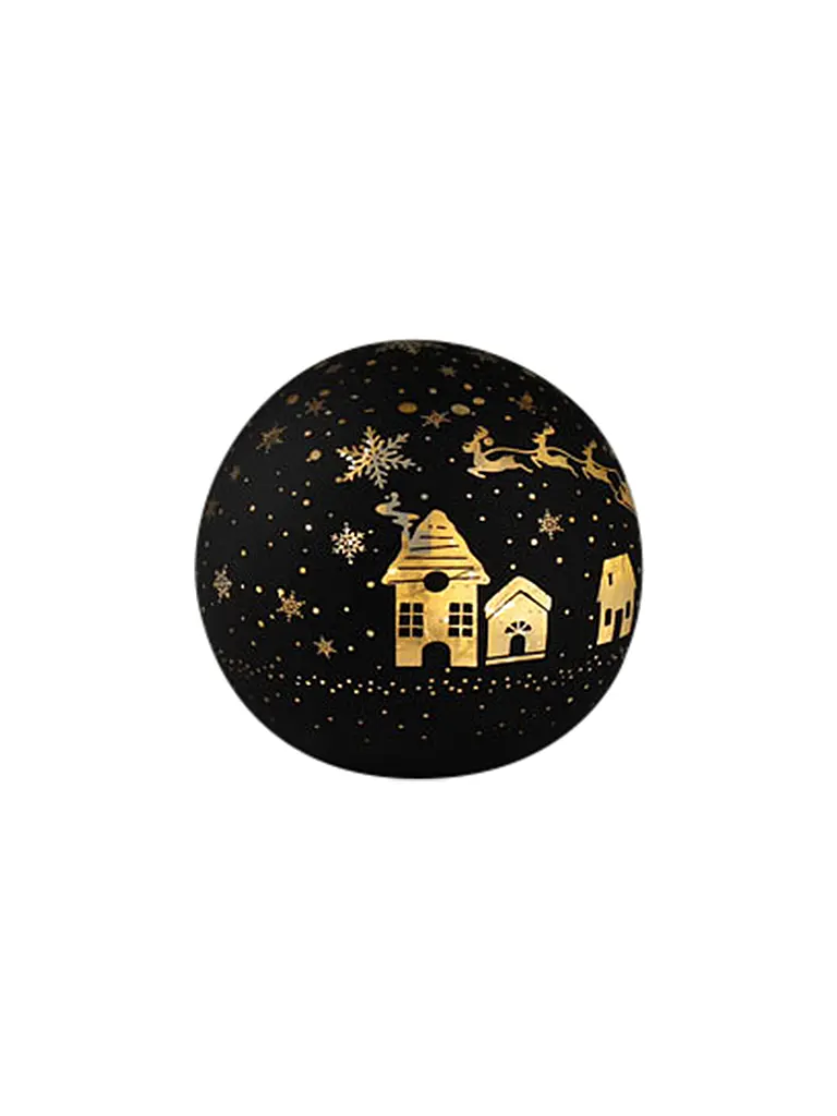 AM DESIGN | Boule de Noël LED 15cm | Noir