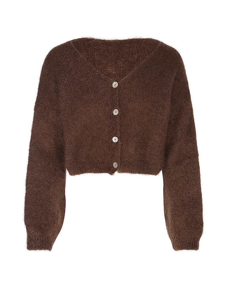 Cardigan Coupe Courte CORNELIA marron L