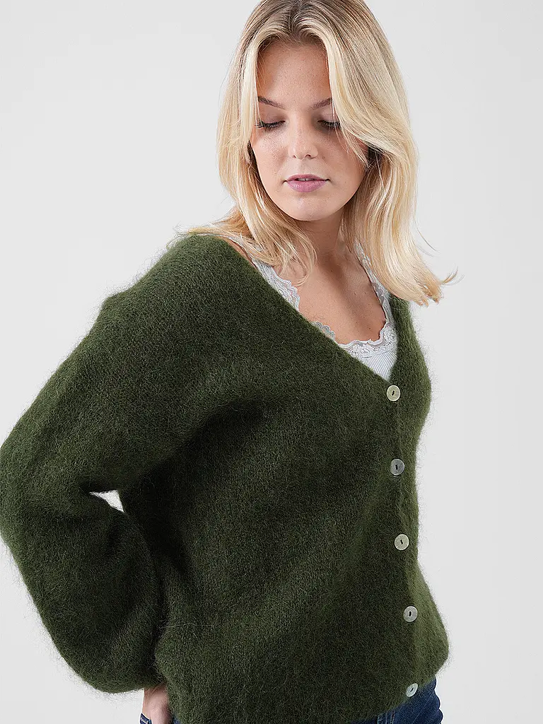 AMERICAN DREAMS | Cardigan CORNELIA | dunkelgrün