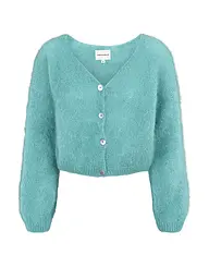 AMERICAN DREAMS | Cardigan Coupe Courte CORNELIA | Turquoise