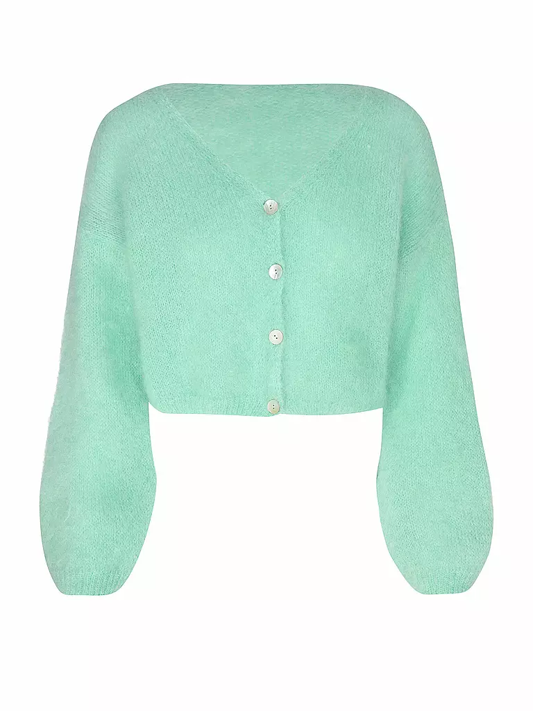AMERICAN DREAMS | Cardigan Coupe Courte CORNELIA | hellgrün