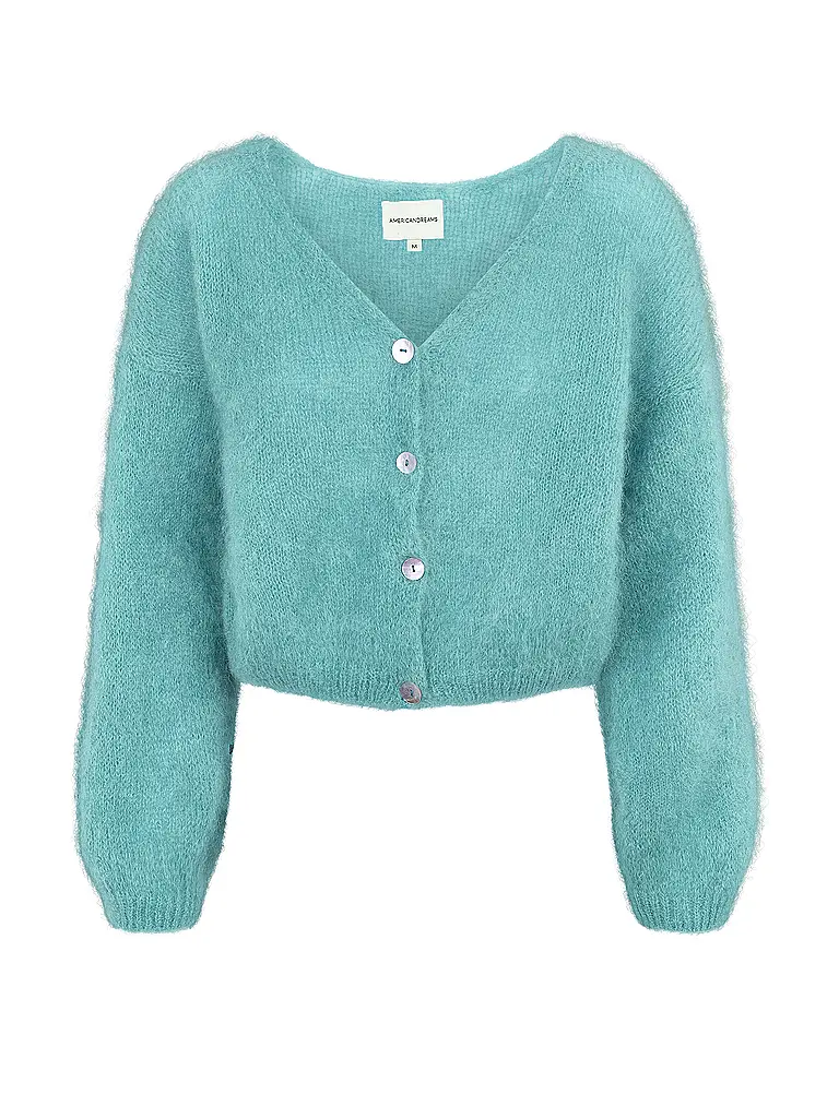 AMERICAN DREAMS | Cardigan Coupe Courte CORNELIA | türkis