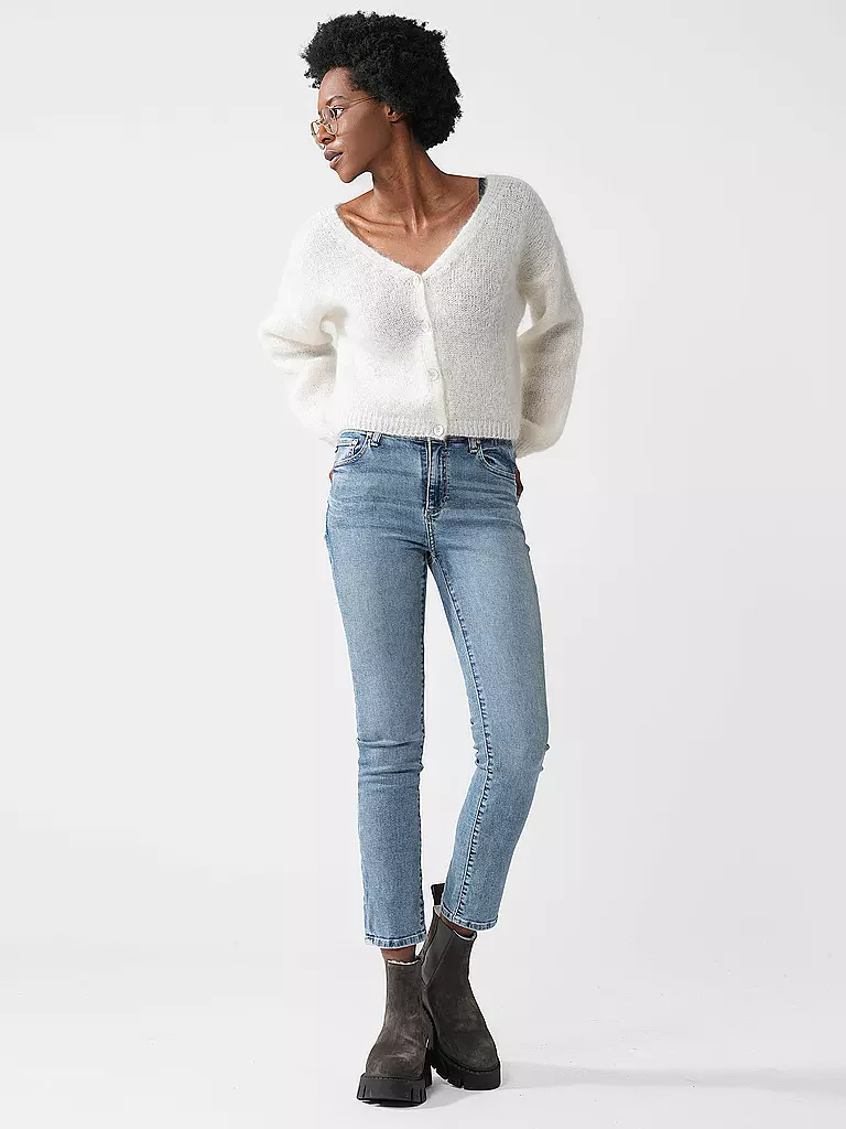AMERICAN DREAMS | Cardigan Coupe Courte CORNELIA | creme