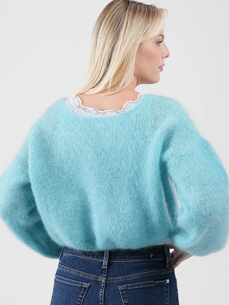 AMERICAN DREAMS | Cardigan Coupe Courte CORNELIA | türkis
