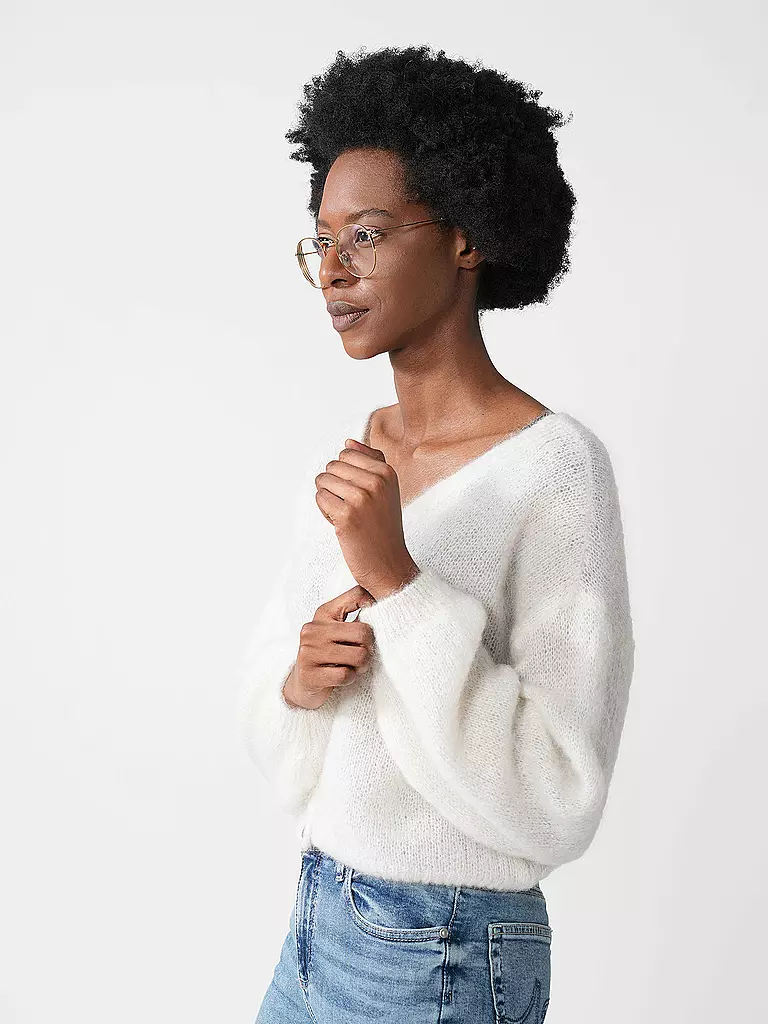 AMERICAN DREAMS | Cardigan Coupe Courte CORNELIA | creme
