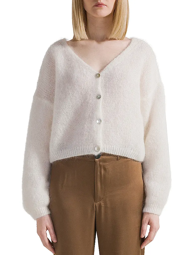 AMERICAN DREAMS | Cardigan Coupe Courte CORNELIA | creme