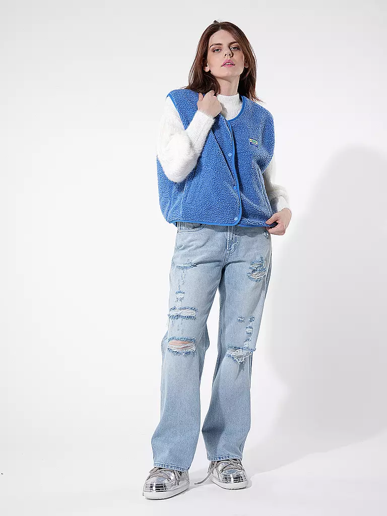 AMERICAN VINTAGE | Gilet in Felloptik HOKTOWN | Bleu