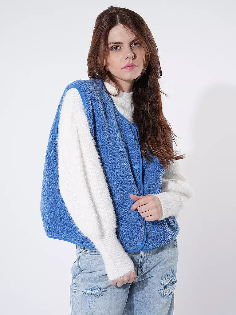 AMERICAN VINTAGE | Gilet in Felloptik HOKTOWN | Bleu