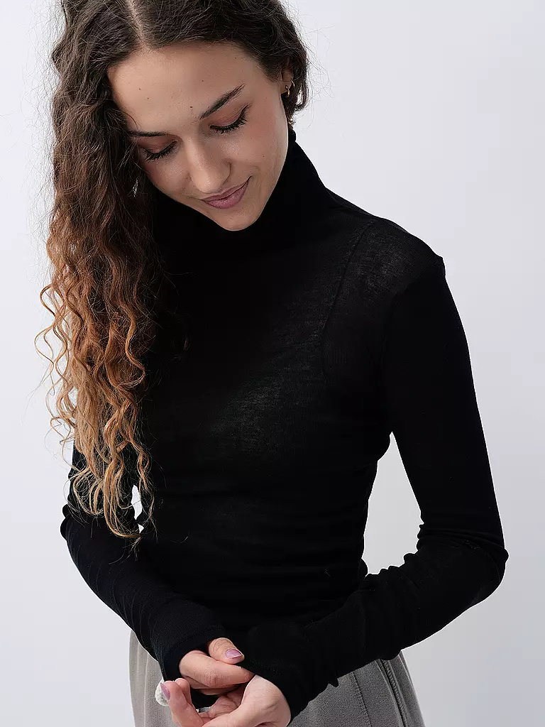 AMERICAN VINTAGE | Rollkragenpullover MASSACHUSETTS | Noir