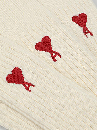 AMI PARIS | Chaussettes lot de 3 blanc cassé