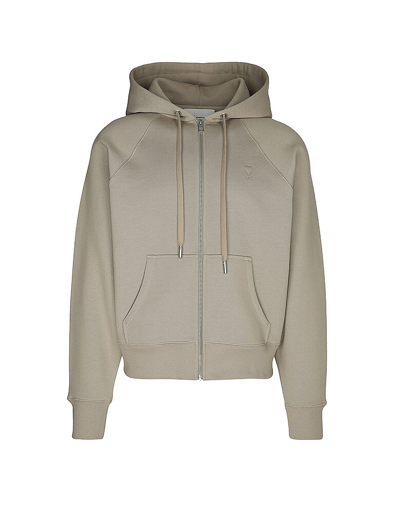 Sweat-shirt zippé beige M